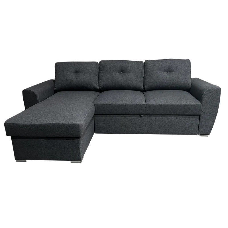 Cuneo Dark Grey Fabric Sofa Bed with Storage